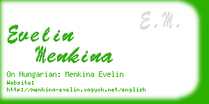 evelin menkina business card